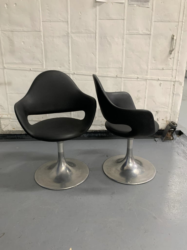 Vintage Italian Tulip Chairs Attributed to Fabio Di Bartolomei - a Pair - 7