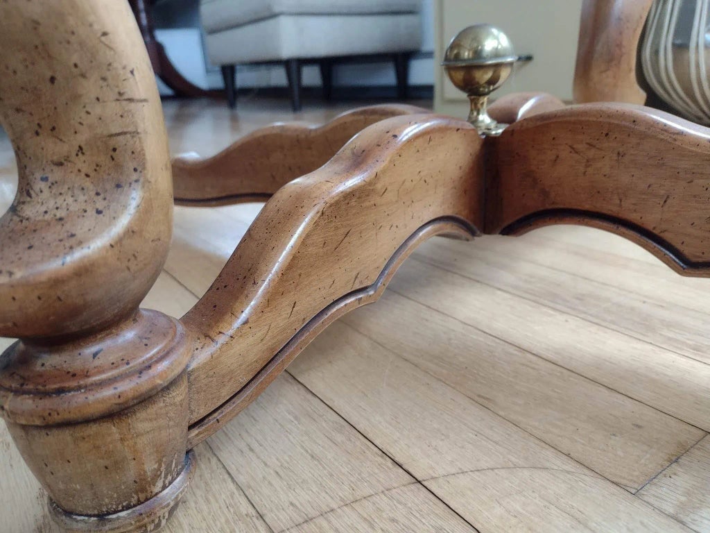 1960s Vintage Glass Top Coffee Table - 7