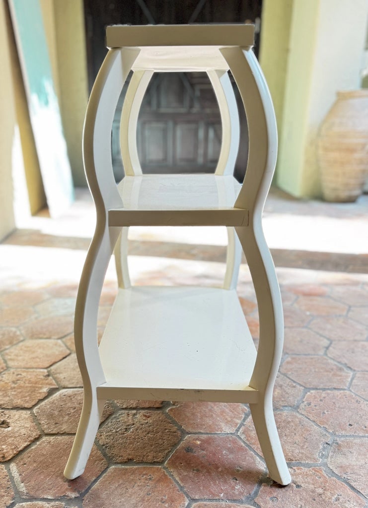 Serena & Lily Small 3-Shelf Side Table - 3