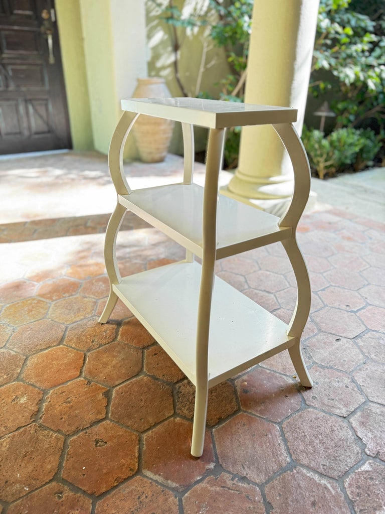 Serena & Lily Small 3-Shelf Side Table - 4