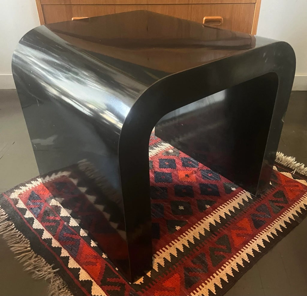 Vintage Waterfall Side Table Glam Neo Deco Era - 2
