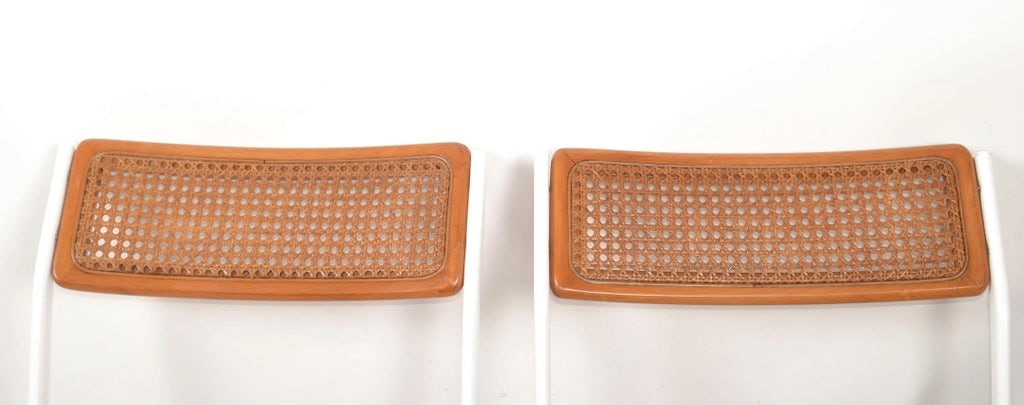 Pair of Mid-Century Modern Italian Marcel Breuer Cesca Style Side Chairs, 1980 - 6