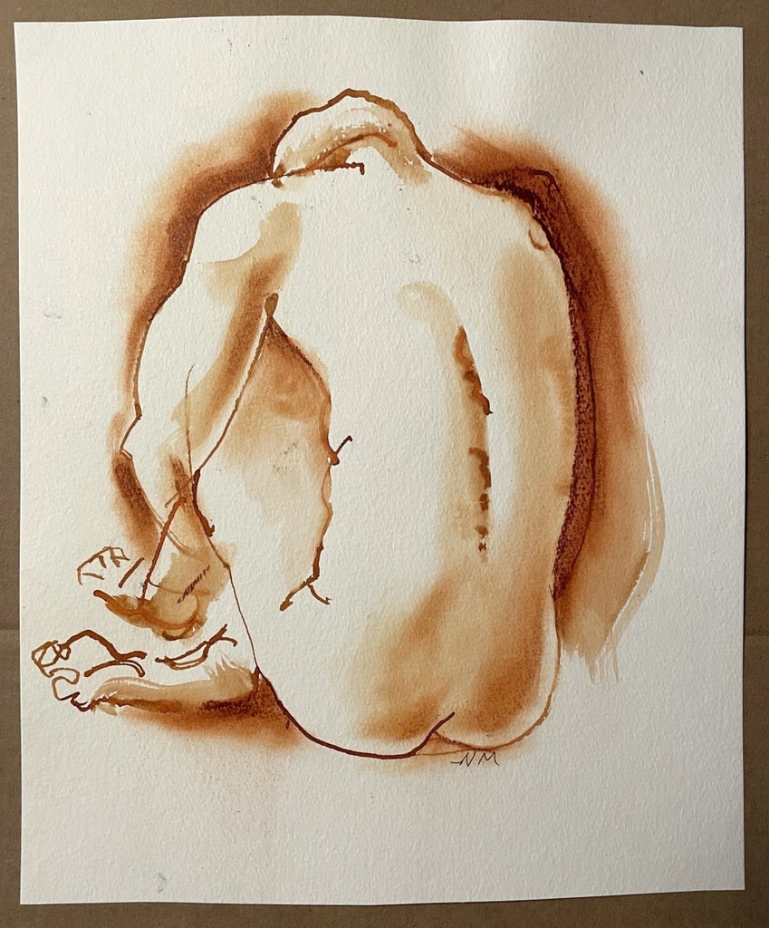 Neil Meitzler Male Nude Watercolor - 2