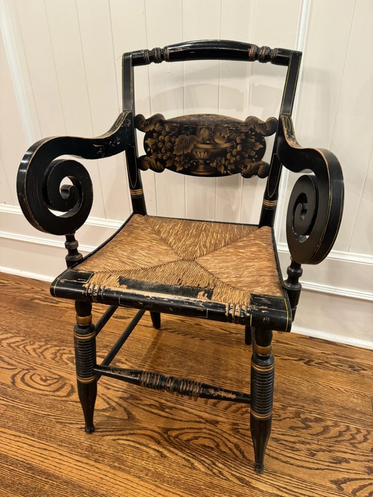 Vintage Hitchcock Arm Chair, Signed - 2