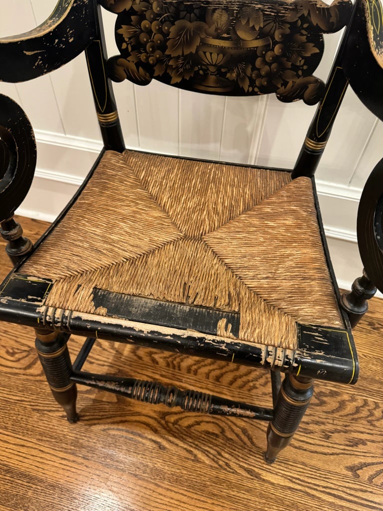 Vintage Hitchcock Arm Chair, Signed - 7