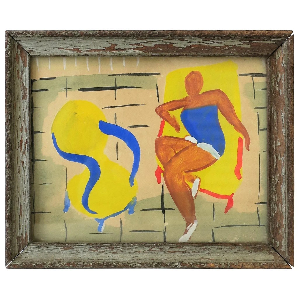 Modern Figurative Painting, Framed, Circa Early 20th Century - 10
