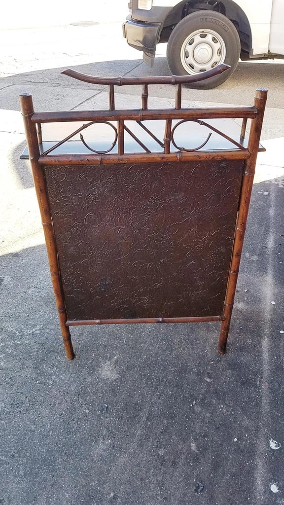19th Century Japanned Bamboo Writing Desk - 7