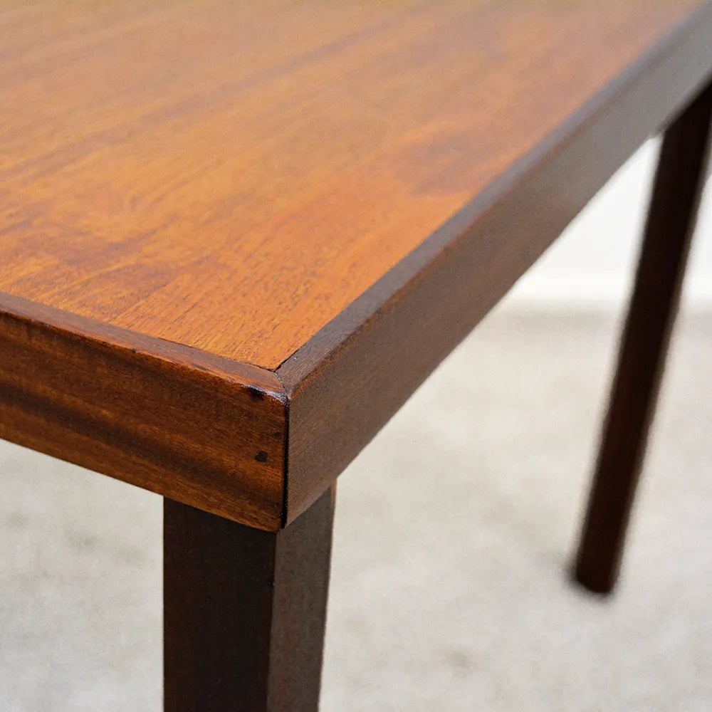 1960s Danish Modern Hans Olsen for Finn Lindebo Teak and Rosewood Side Tables - a Pair - 4
