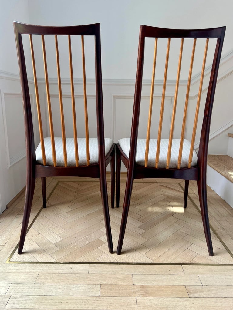 Pair of Filigree Side Chairs by Ernst Martin Dettinger, Germany, 1950s - 4
