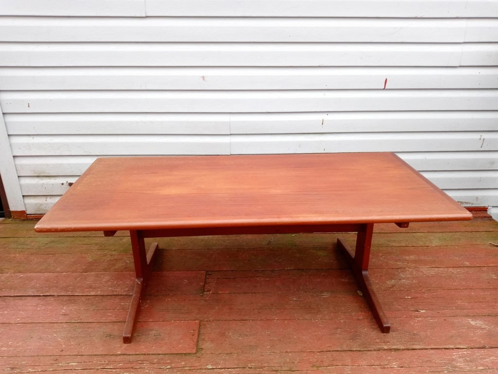 1960s Danish Sled Leg Coffee Table - 2