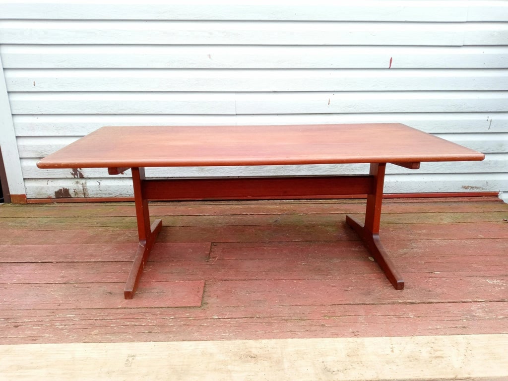 1960s Danish Sled Leg Coffee Table - 6
