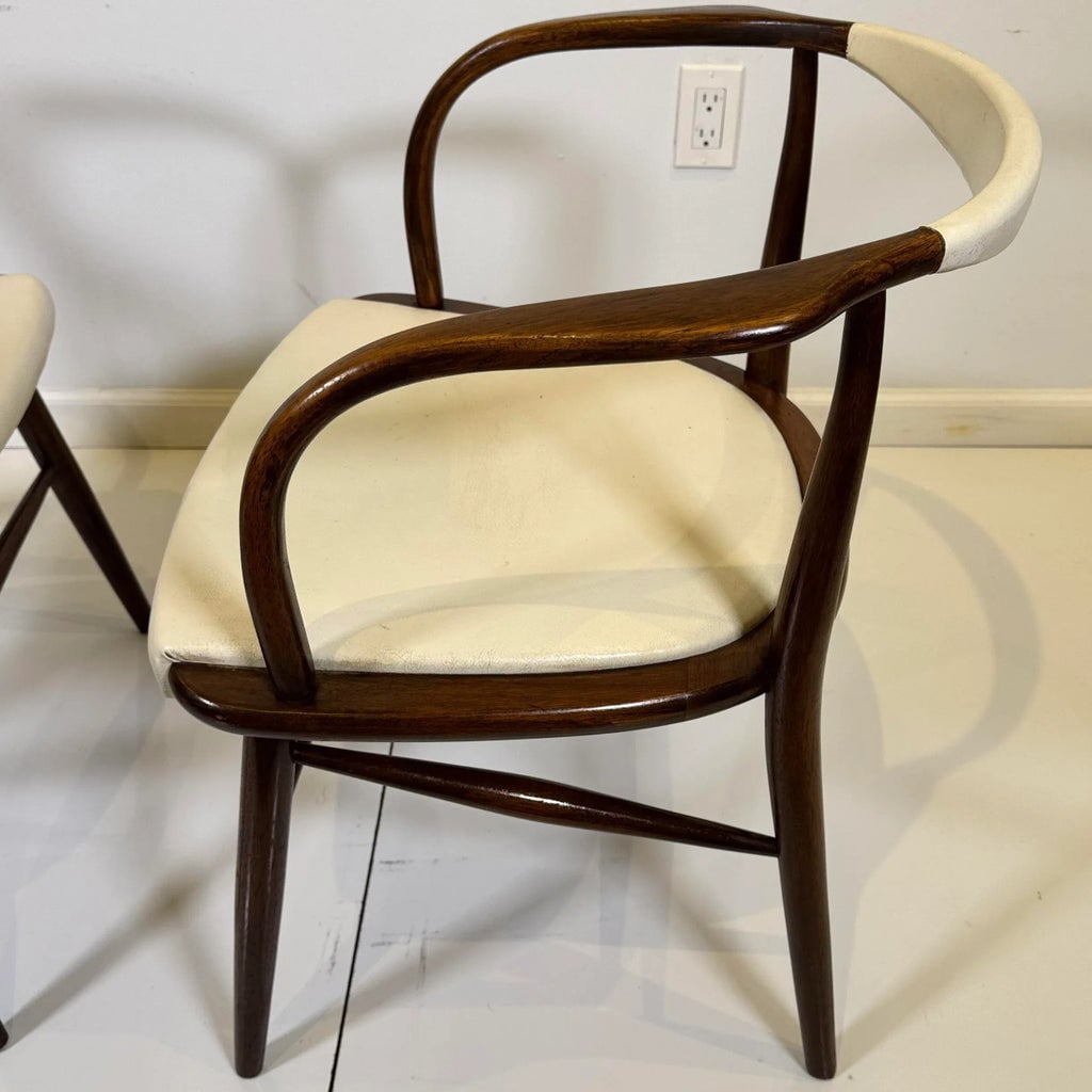 Pair of MCM Walnut Armchairs by Jack Cartwright for Boling Chair 1958 - 9