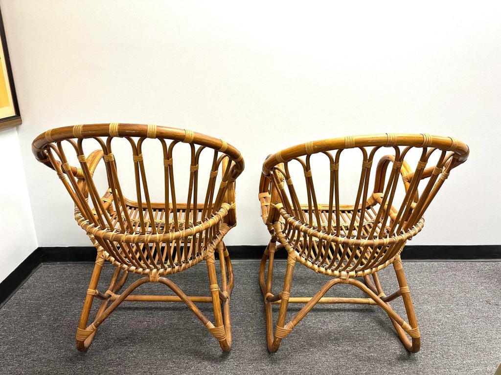 Pair of Vintage Franco Albini Scoop Chairs - 3