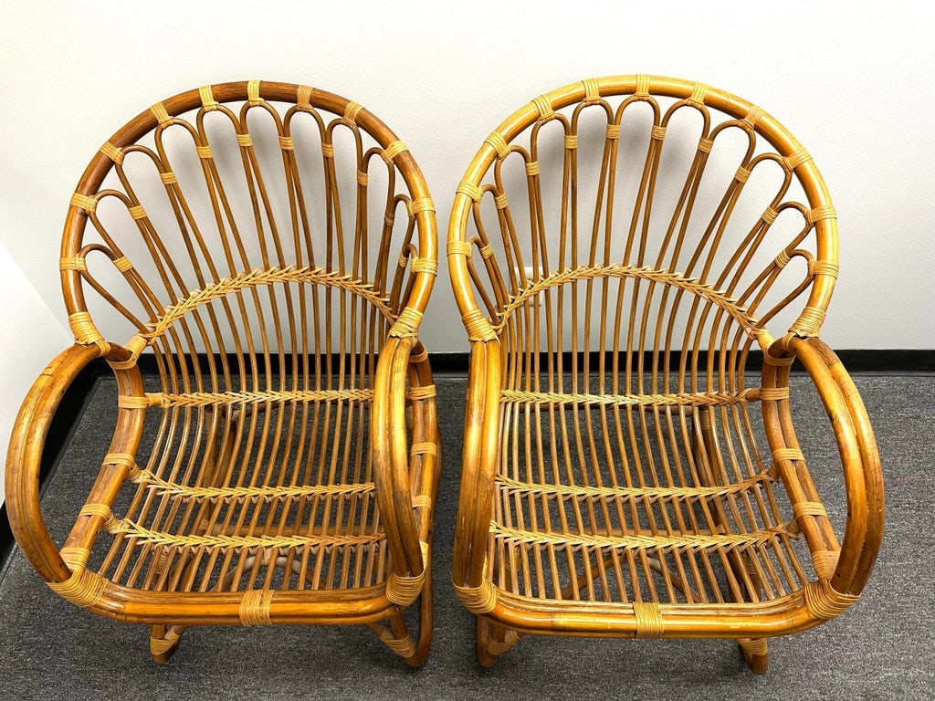 Pair of Vintage Franco Albini Scoop Chairs - 4