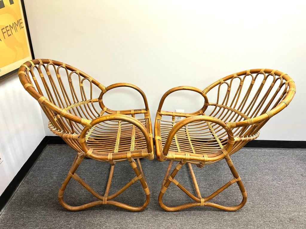 Pair of Vintage Franco Albini Scoop Chairs - 7