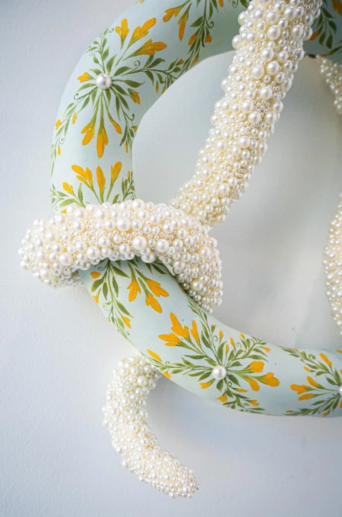 My Pearl Girl Snake Sculpture by Artist Paige Barnes Dorsey - 2