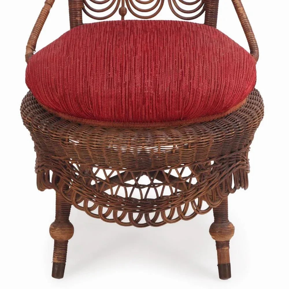 A Heywood Wakefield Wicker Chair, C. 1890. - 7