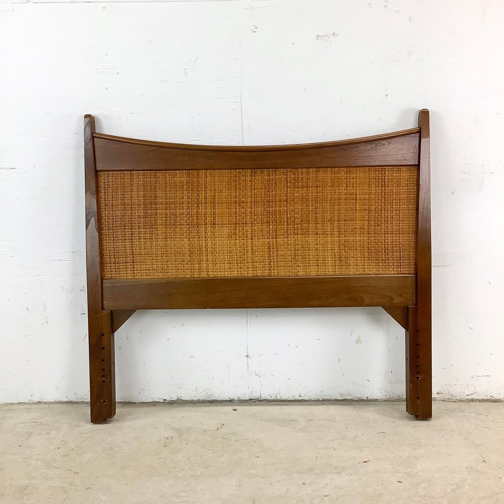 Mid-Century Cane Front Headboard- Twin - 2