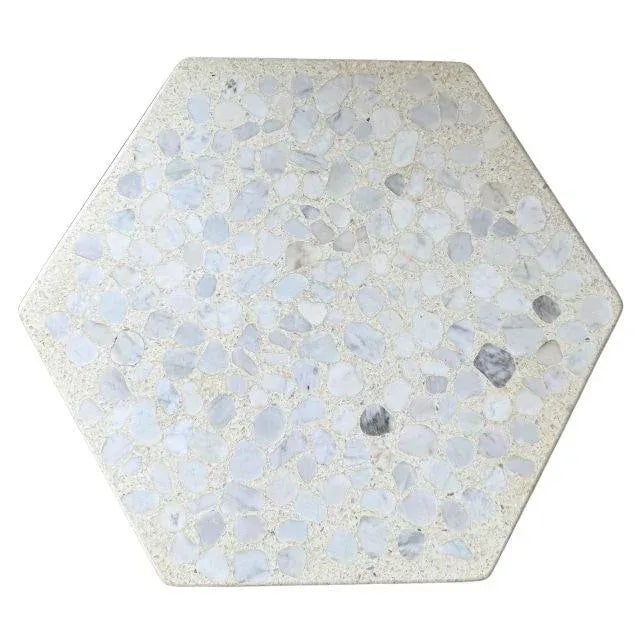 1960s Harvey Probber, Walnut & Terrazzo Hexagon Side Table - 5
