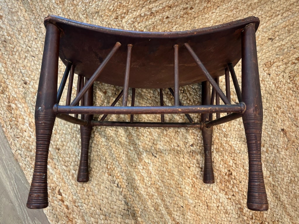 Early 20th Century Egyptian Revival Thebes Stool - 7