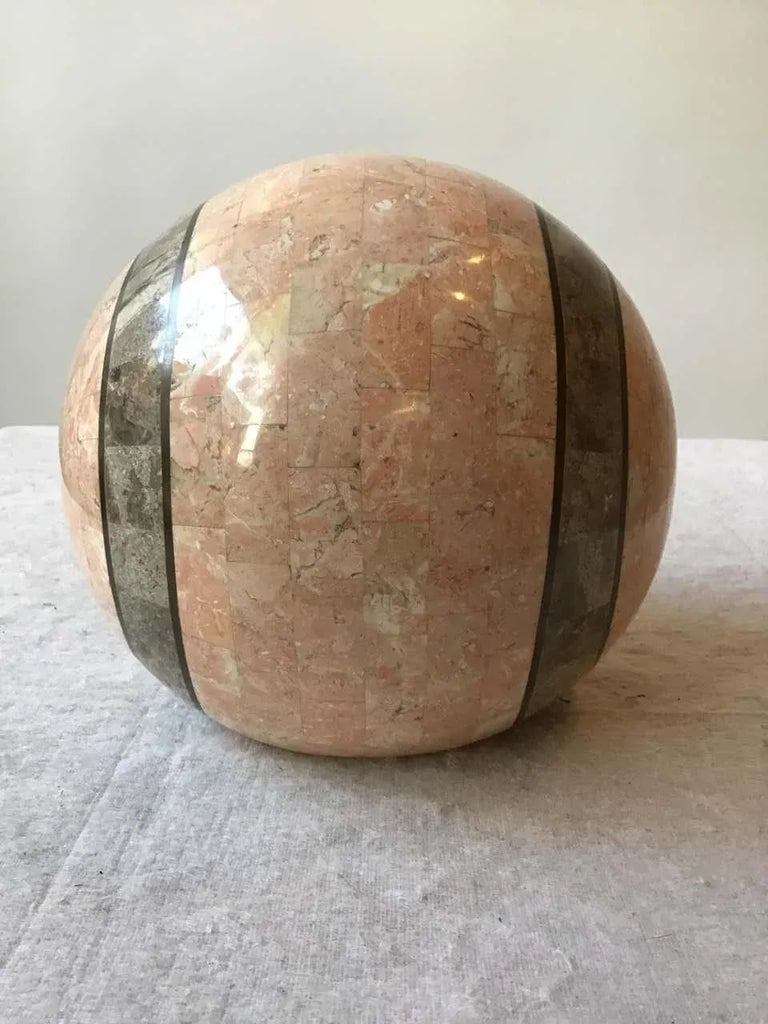 1980s Tessellated Stone Sphere - 2