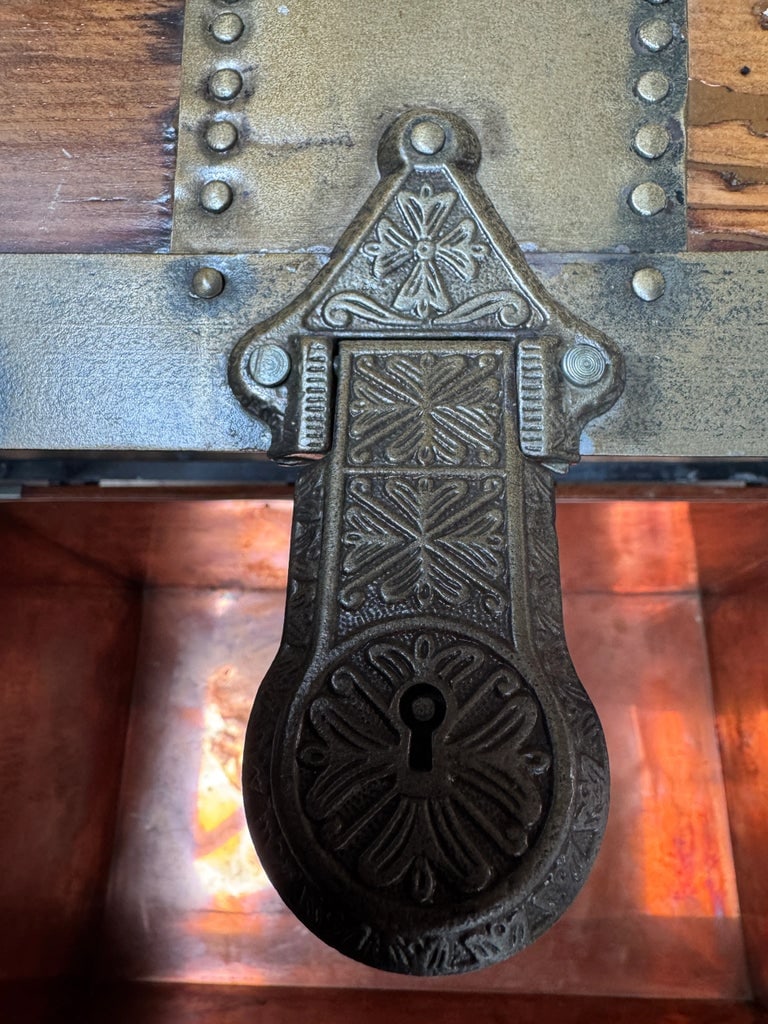 Antique Trunk Copper Lined - 7