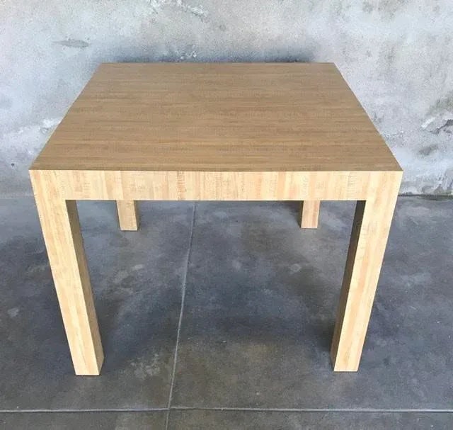 Vintage 1970s Parsons Dining Table; Expandable With 2 Leaves - 2