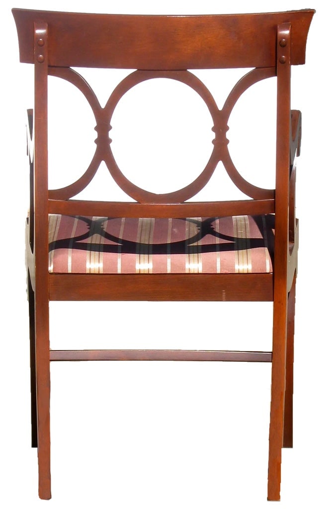 1930s English Regency Style Mahogany Klismos Accent / Desk Chair - 4