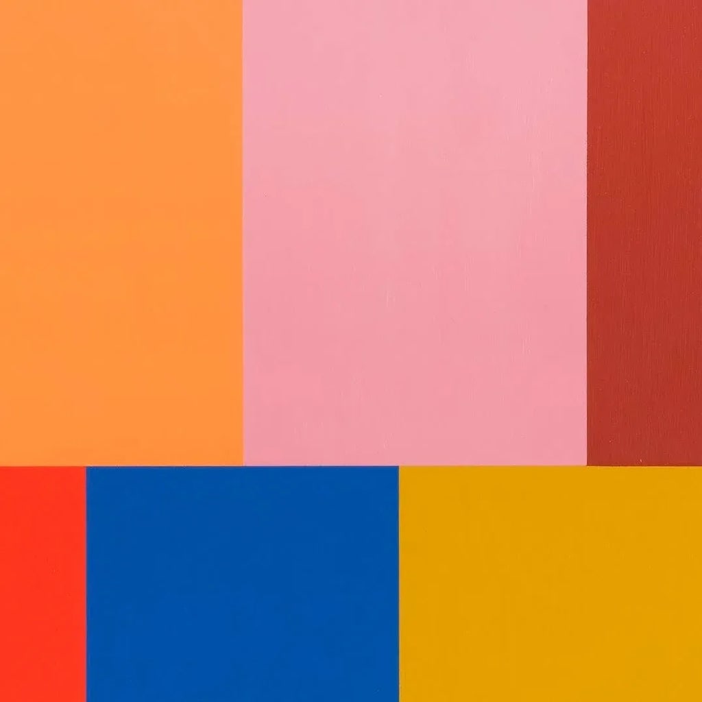 Contemporary Abstract Acrylic/Gouache on Wood Painting "Large Test Pattern 7" by Tom McGlynn - 3