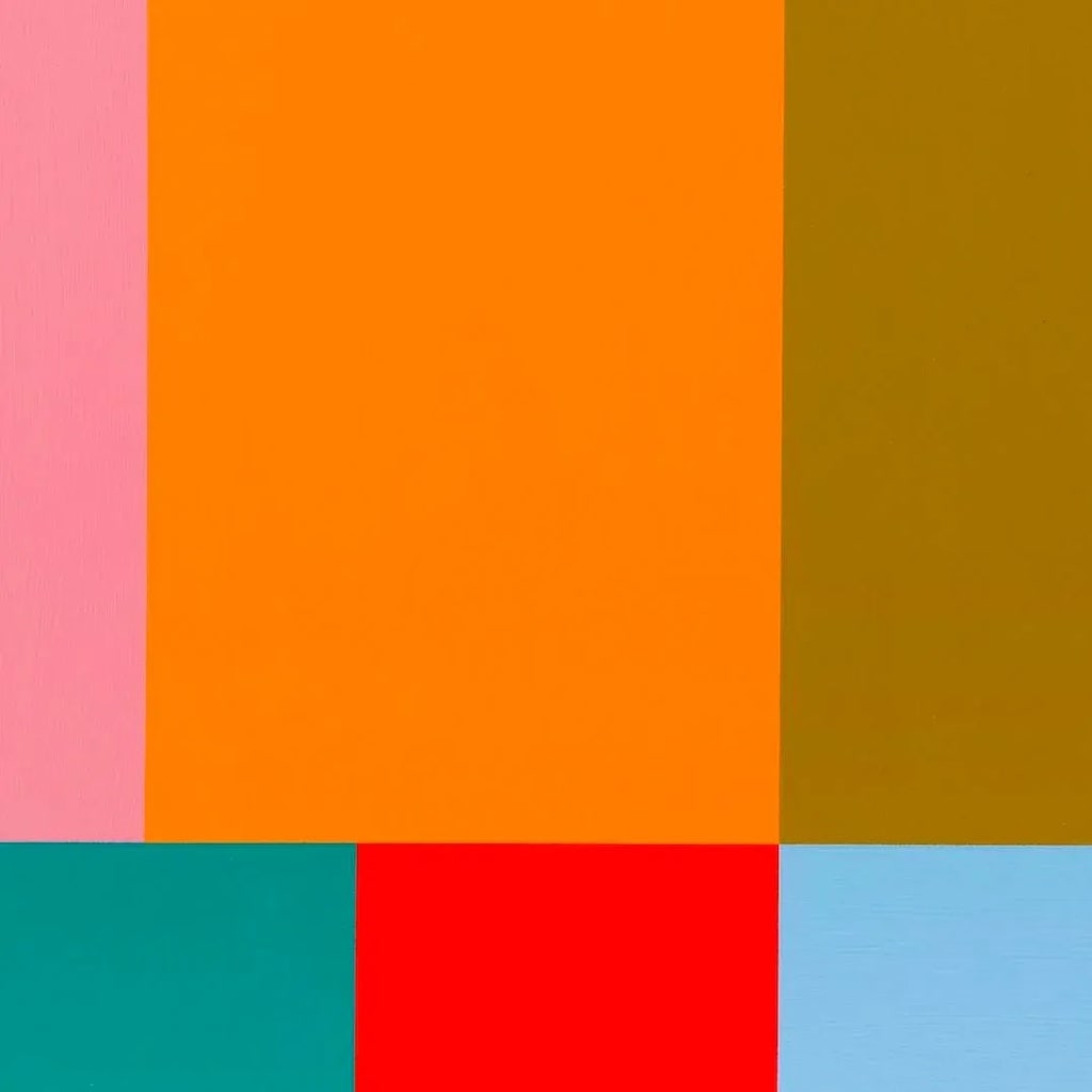 Contemporary Abstract Acrylic/Gouache on Wood Painting "Large Test Pattern 3" by Tom McGlynn - 3