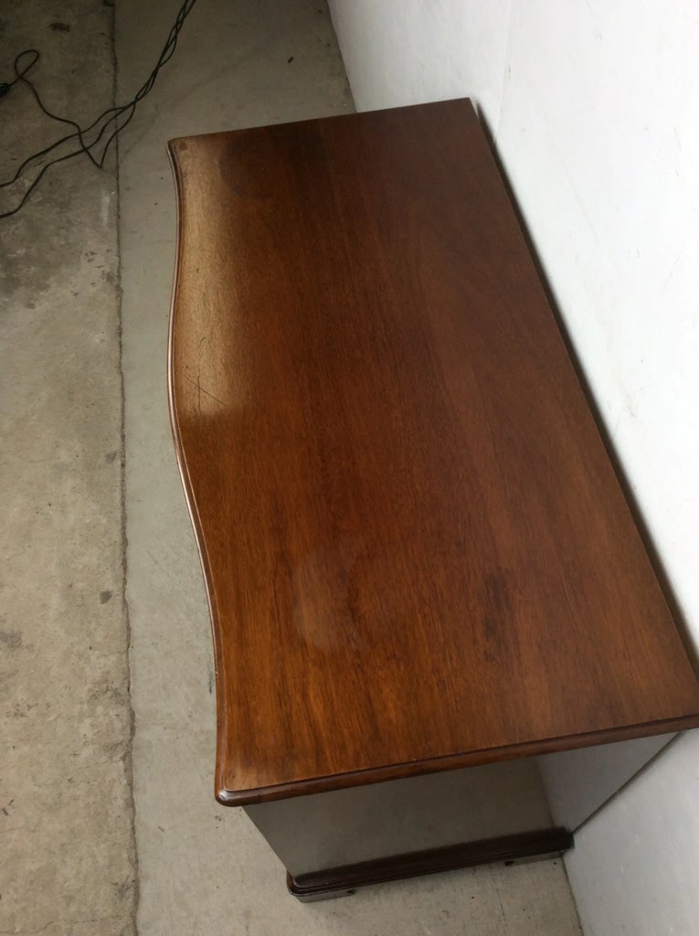 Antique Mahogany Chest of Drawers With Brass Hardware - 2