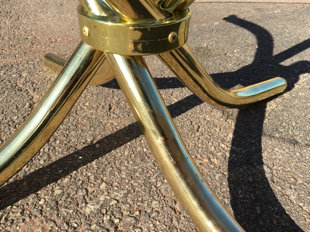 1970s Hollywood Regency Brass Plated Jax Center Coffee Table - 6