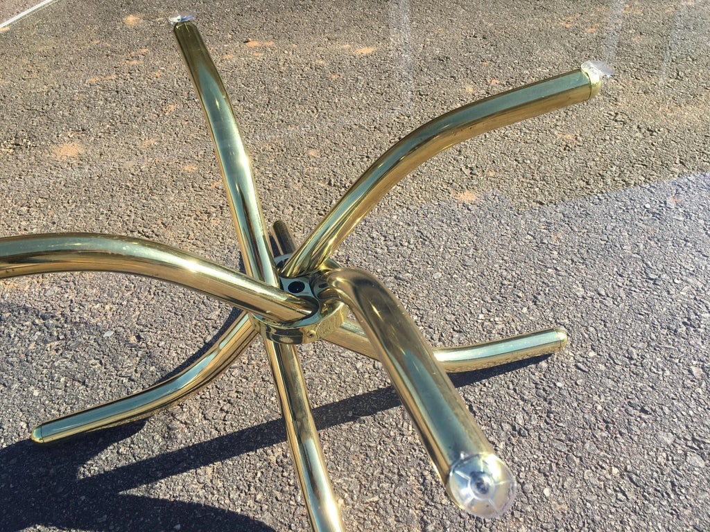 1970s Hollywood Regency Brass Plated Jax Center Coffee Table - 7