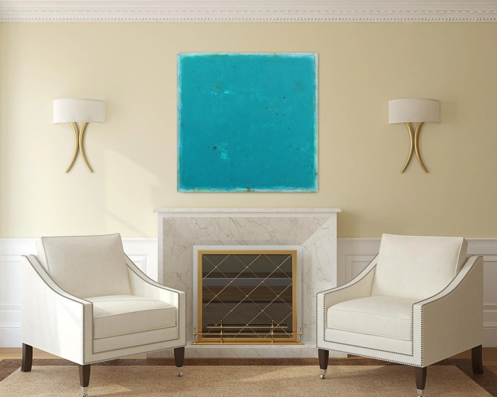 Contemporary Blue Minimalism Painting - Awh 238 - Original Artwork by Bernhard Zimmer - 7
