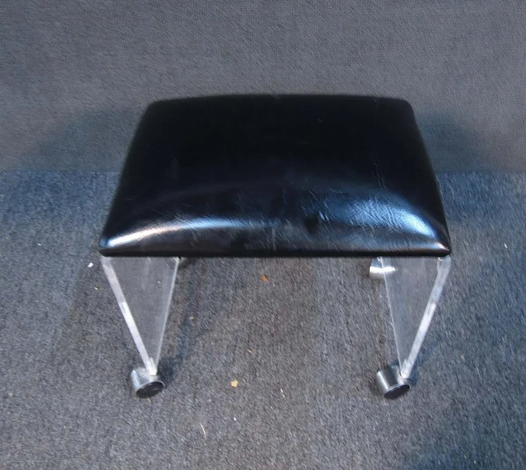 Chrome and Leather Loveseat - 3