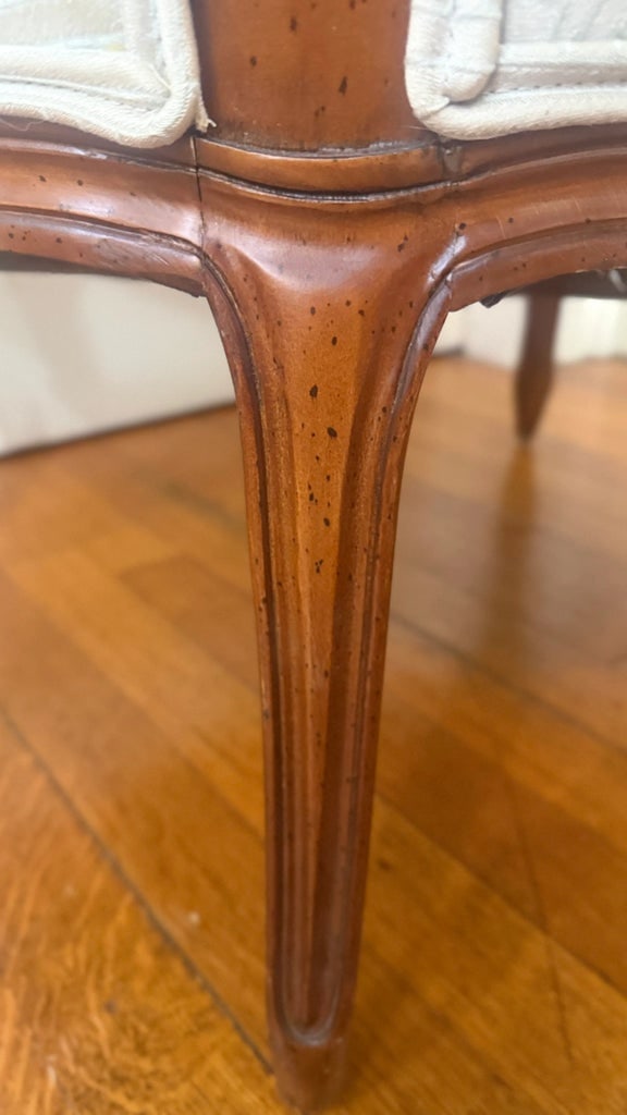1990s Louis XV Style Carved Walnut Bergere Armchair With Cane Back, Boston Design Center - 13
