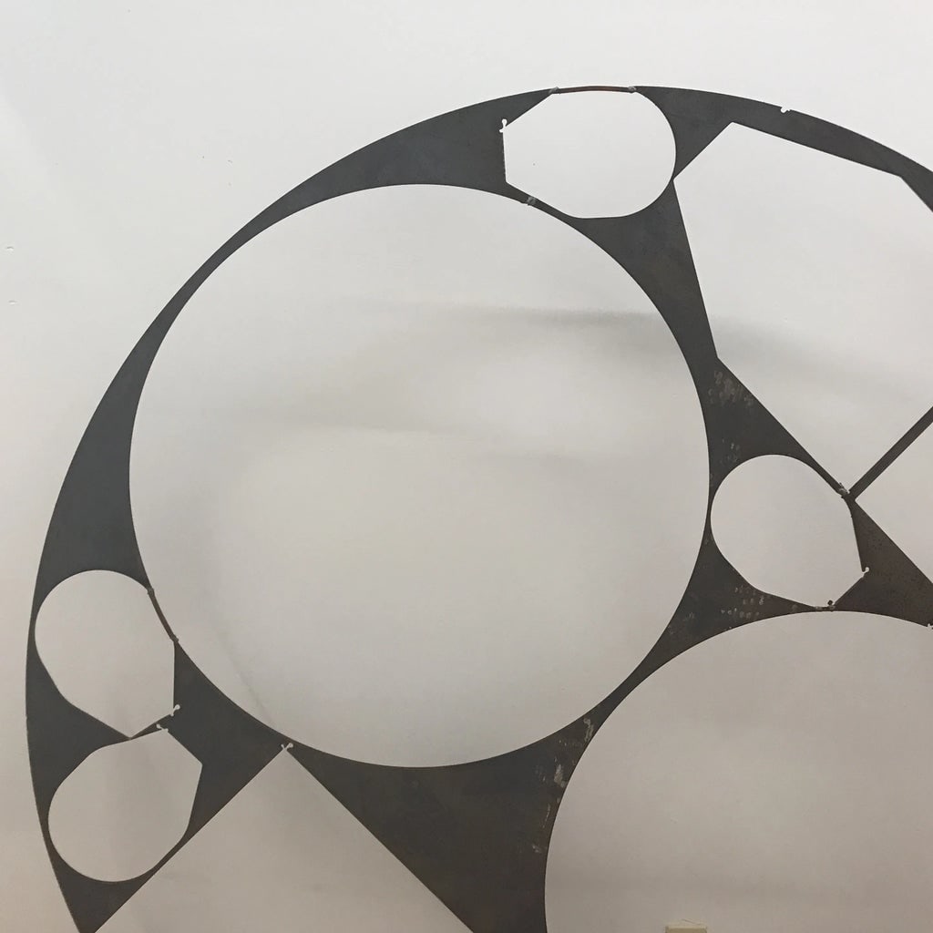 Sculpture Abstract Round Iron - 3