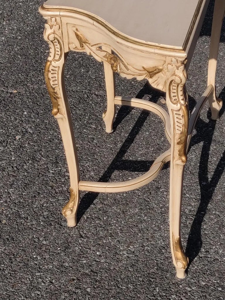 Mid 20th Century French Carved Louis Xv Style Consoles - 4