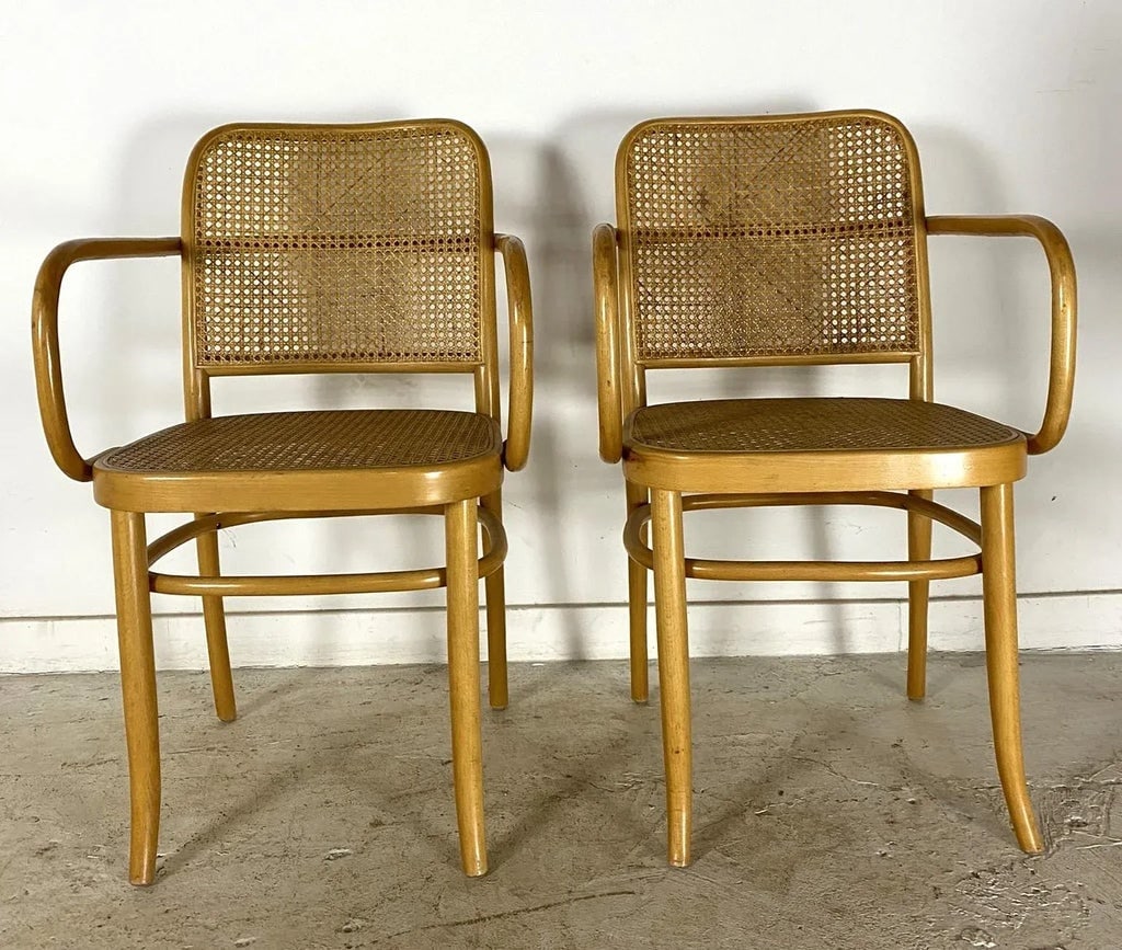 Mid 20th Century In the Style of Stendig 811 Arm Chairs - Set of 2 - 7