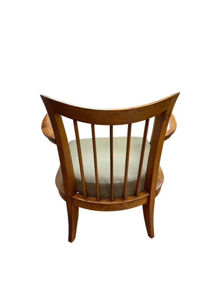 1950s Mid Century, French Walnut Armchairs, a Pair - 4