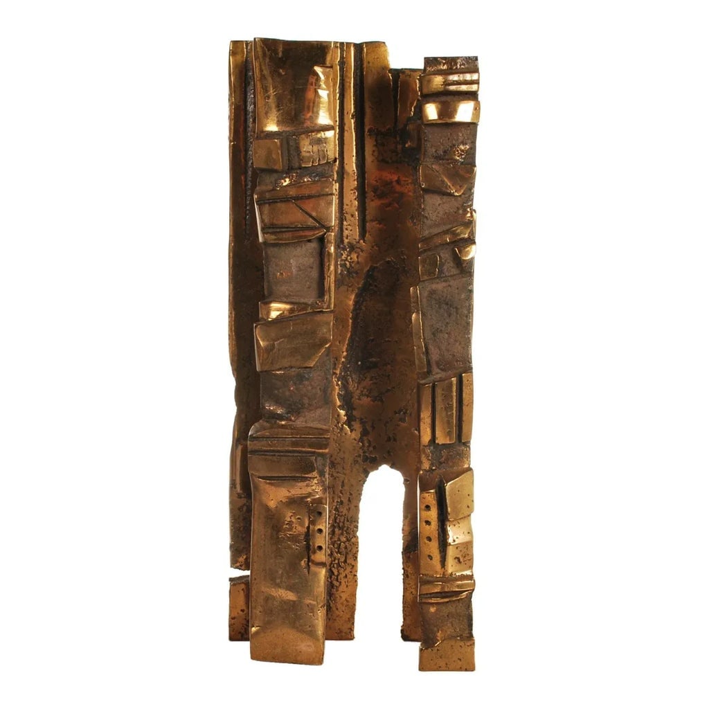 Mid 20th Century Brutalist Abstract Bronze Sculpture - 2