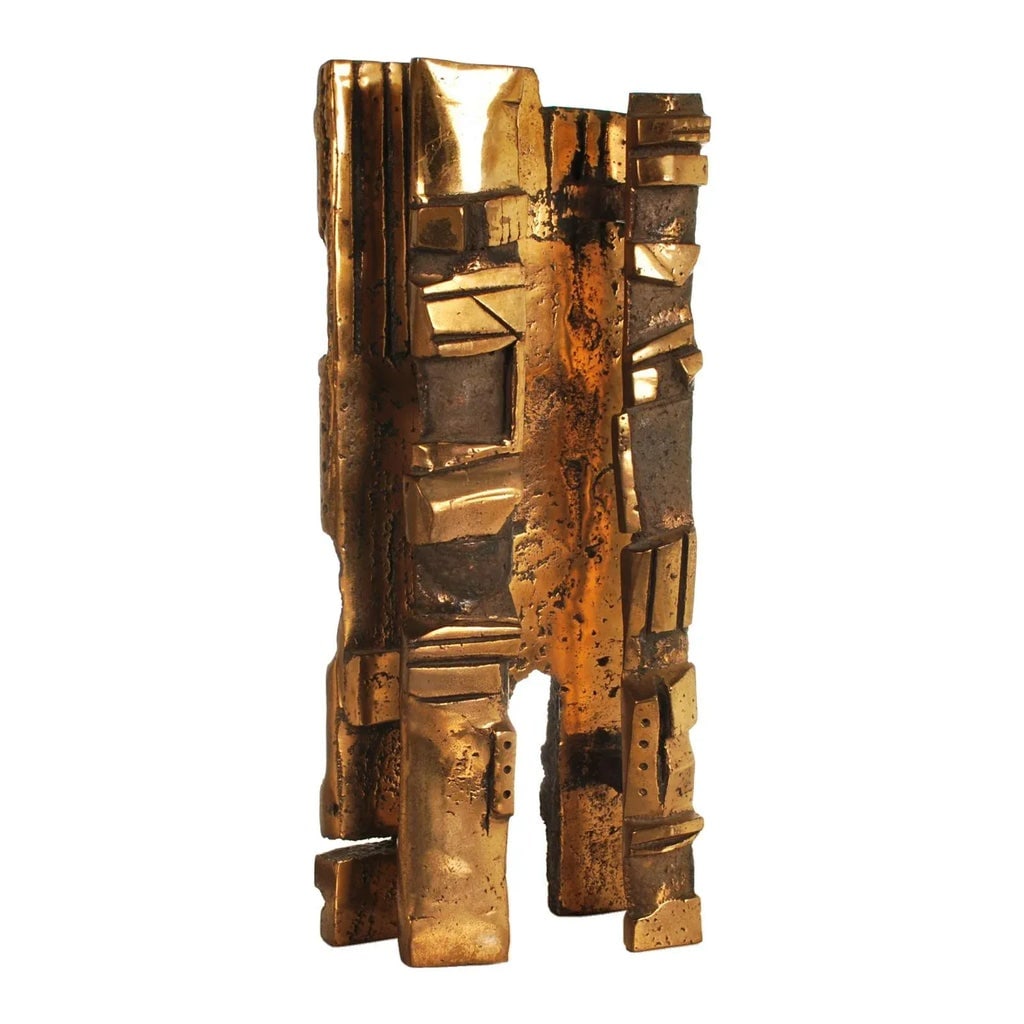 Mid 20th Century Brutalist Abstract Bronze Sculpture - 3