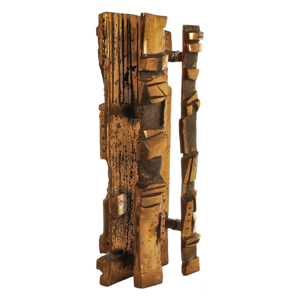 Mid 20th Century Brutalist Abstract Bronze Sculpture - 4