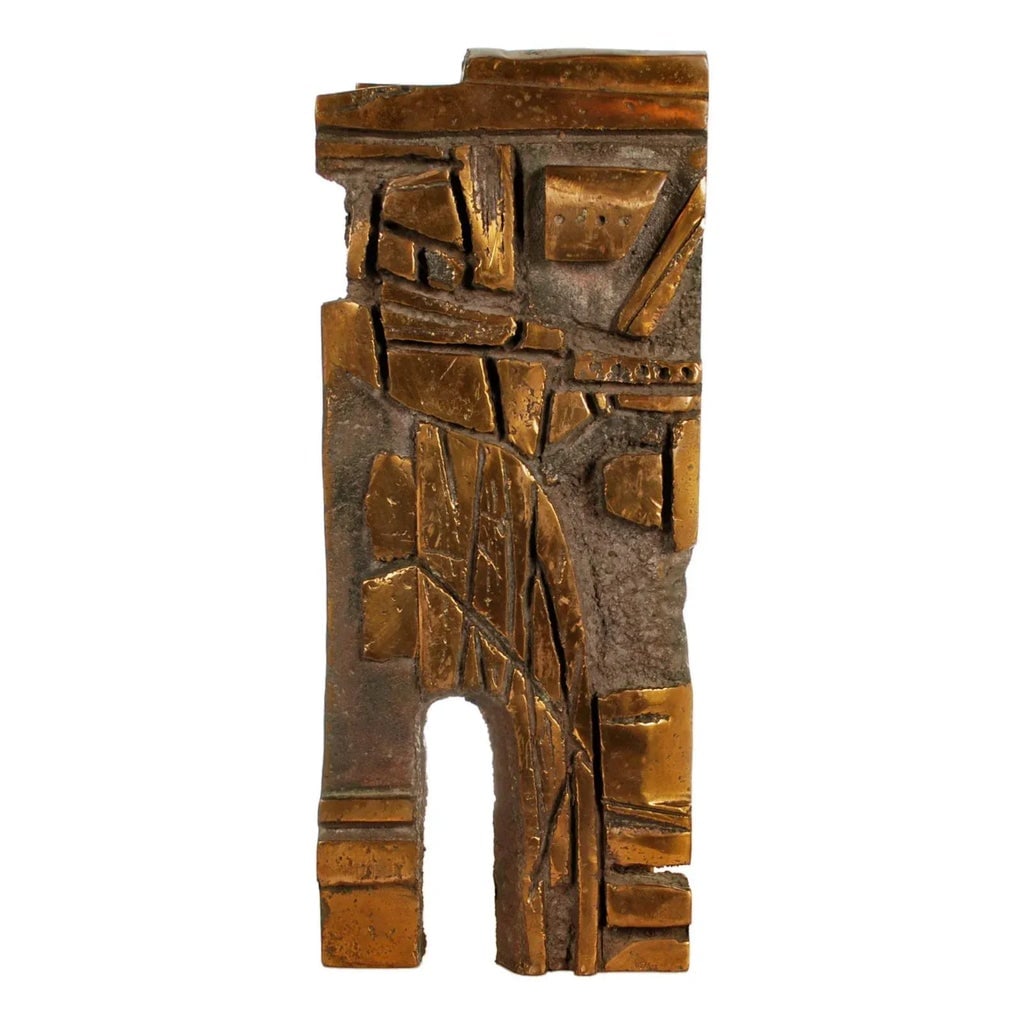 Mid 20th Century Brutalist Abstract Bronze Sculpture - 7