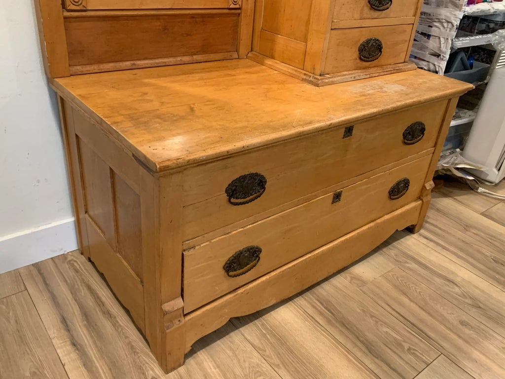 Maple Dresser With Mirror - 2