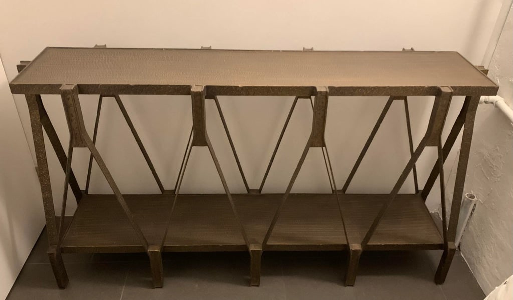 Vintage Angular Steel Bookcase - 10