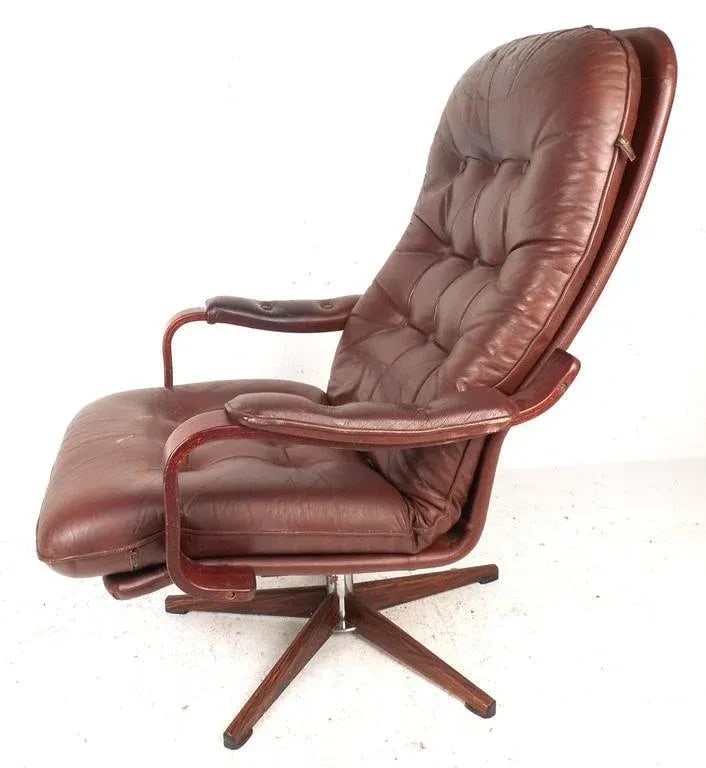 Mid-Century "Kropp Stolen Original" Lounge Chair & Ottoman - 3