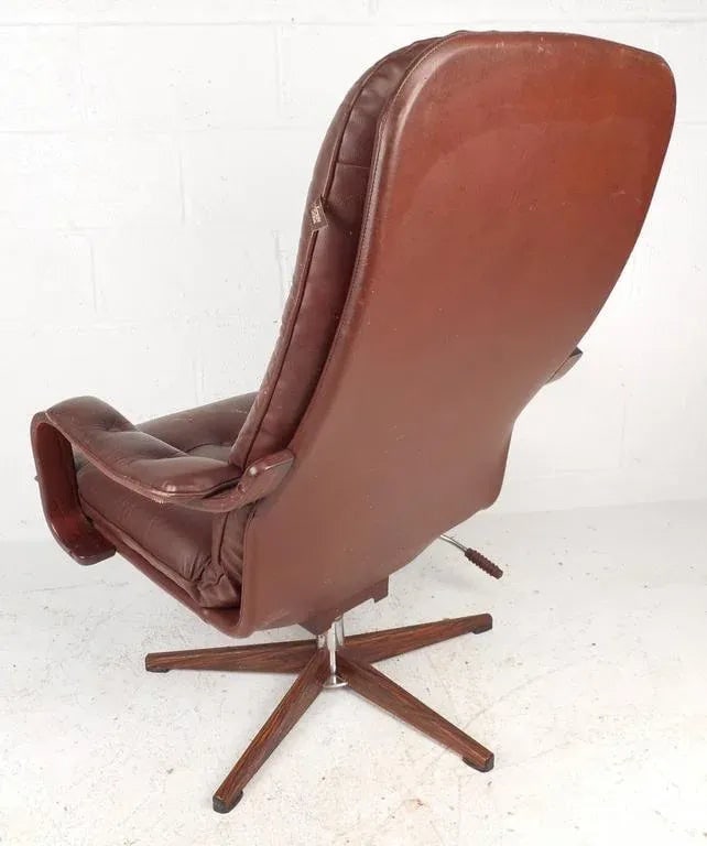 Mid-Century "Kropp Stolen Original" Lounge Chair & Ottoman - 4