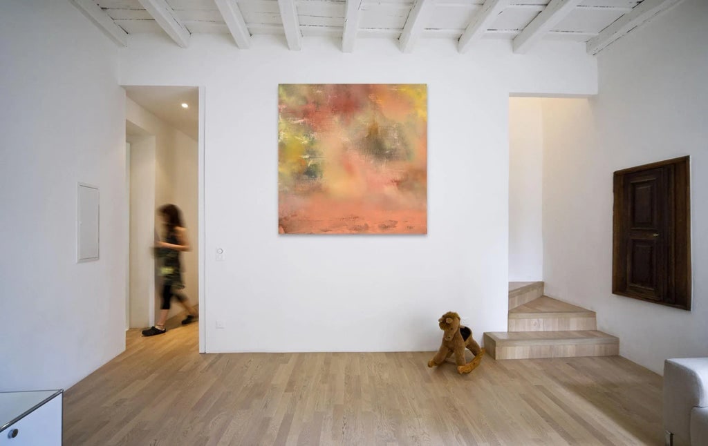 Contemporary Abstract Oil on Canvas Painting "Fragments of Poetry and Silence 45 (For Pablo Neruda)" - 2