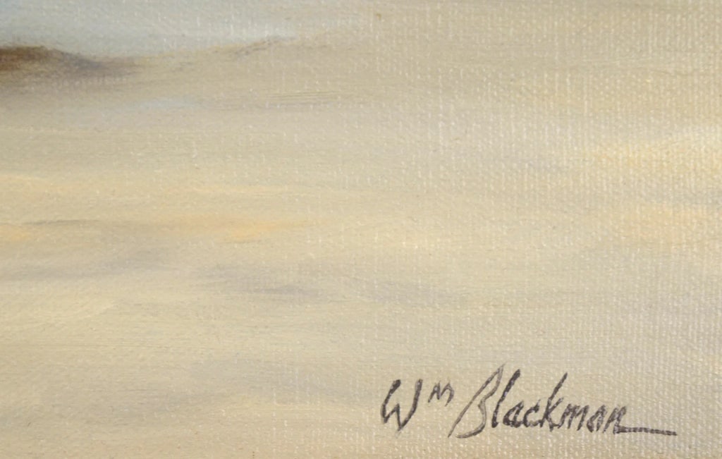 1970s "Glowing Wave Crashing at the Shore" Seascape Oil Painting by William Henry Blackman, Framed - 4